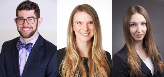 New resident profile images, from left to right: Scott Boop, Maggie McGrath, Evgeniya Tyrtova
