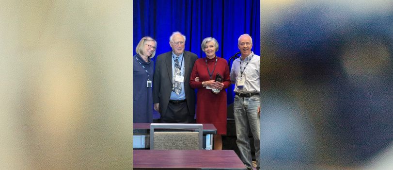 Dr. Jennifer Haythornthwaite, JDL, Dr. Jane Ballantyne, Dr. Michael Gold in this picture of the award ceremony, Seattle, April 2024