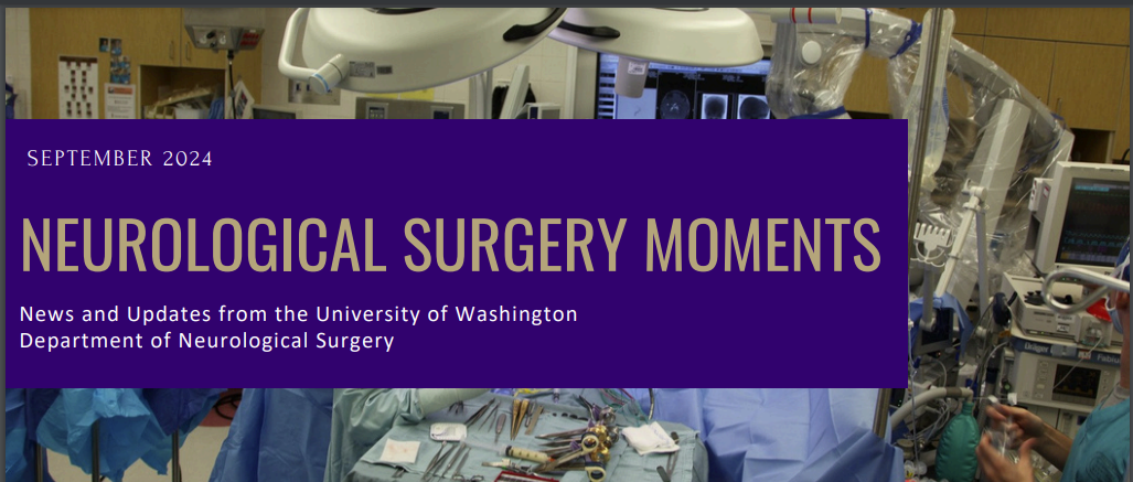 Neurological Surgery Moments on purple background