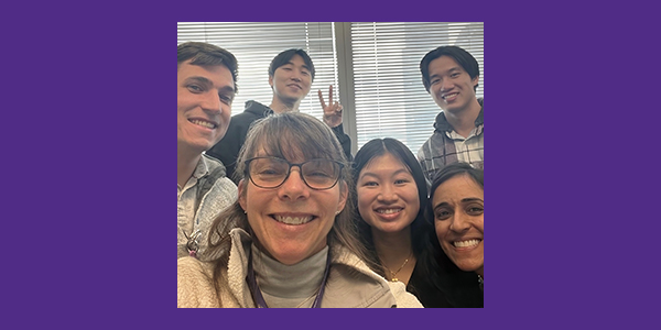 Photo of Dr. Diana Wiseman along with Bioengineering students