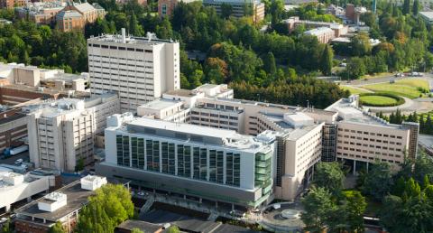 aerial view of UWMC