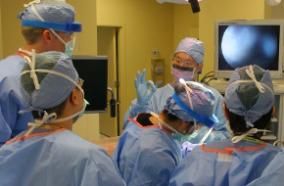 Neurosurgery training session