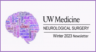 Winter 2023 Newsletter cover of brain